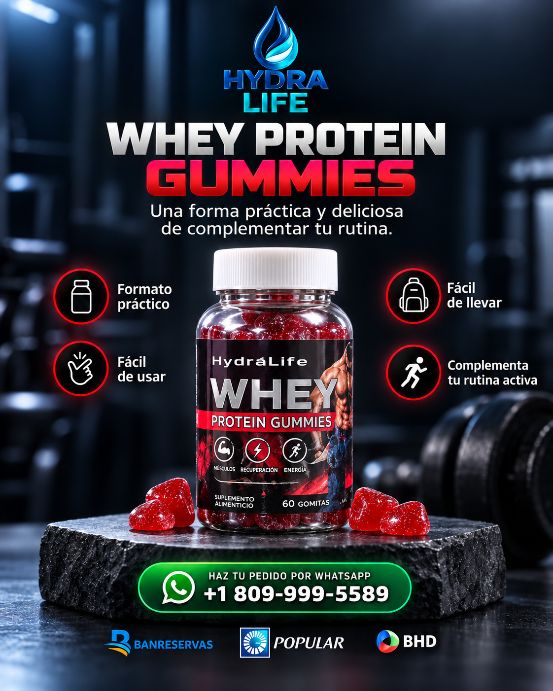 Whey Protein Gummies™ | Tu proteína diaria, ahora en gomitas
