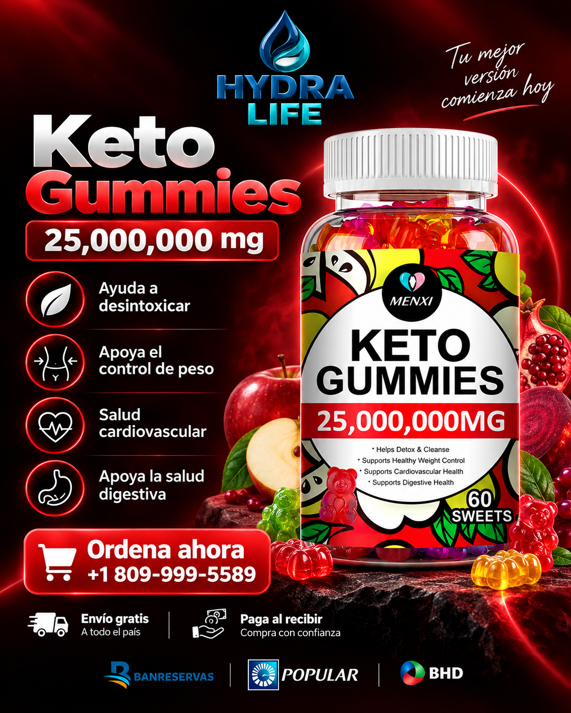 Keto Gummies™ | 60 Gomitas Naturales para Apoyar tu Control de Peso y Rutina Saludable