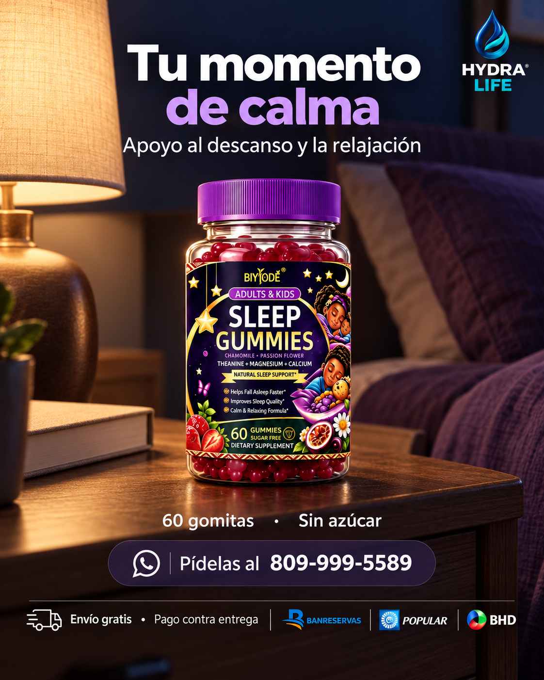 BIYODE Sleep Gummies | Gomitas para acompañar tu descanso nocturno