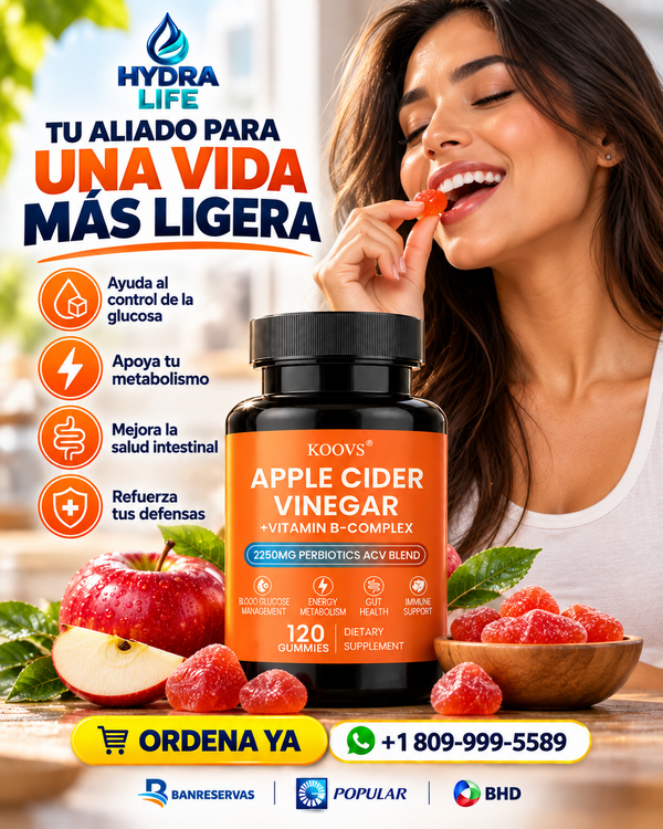 Apple Cider Vinegar + B-Complex™ | Bienestar Diario en Deliciosas Gomitas