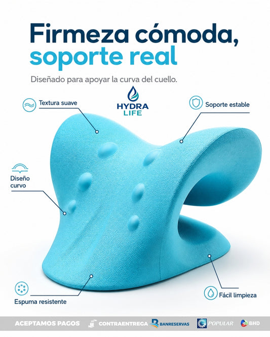 Almohada Cervical Ergonómica| Alivia la Tensión del Cuello y Hombros en Minutos