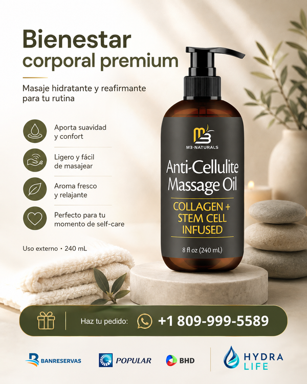 Aceite Anticelulitis con Colágeno™ | Piel Más Firme, Suave y Uniform
