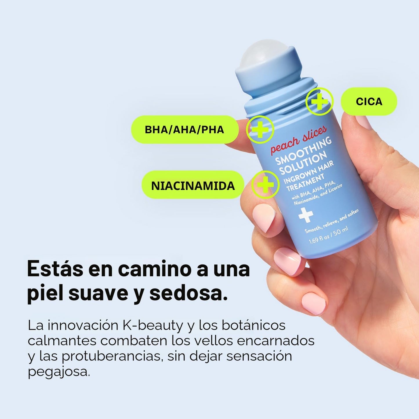 Peach Slices™ | El Tratamiento Roll-On para Vellos Encarnados: Combate los Bultitos del Afeitado y Ayuda a Prevenir Irritación para una Piel Más Suave y Uniforme