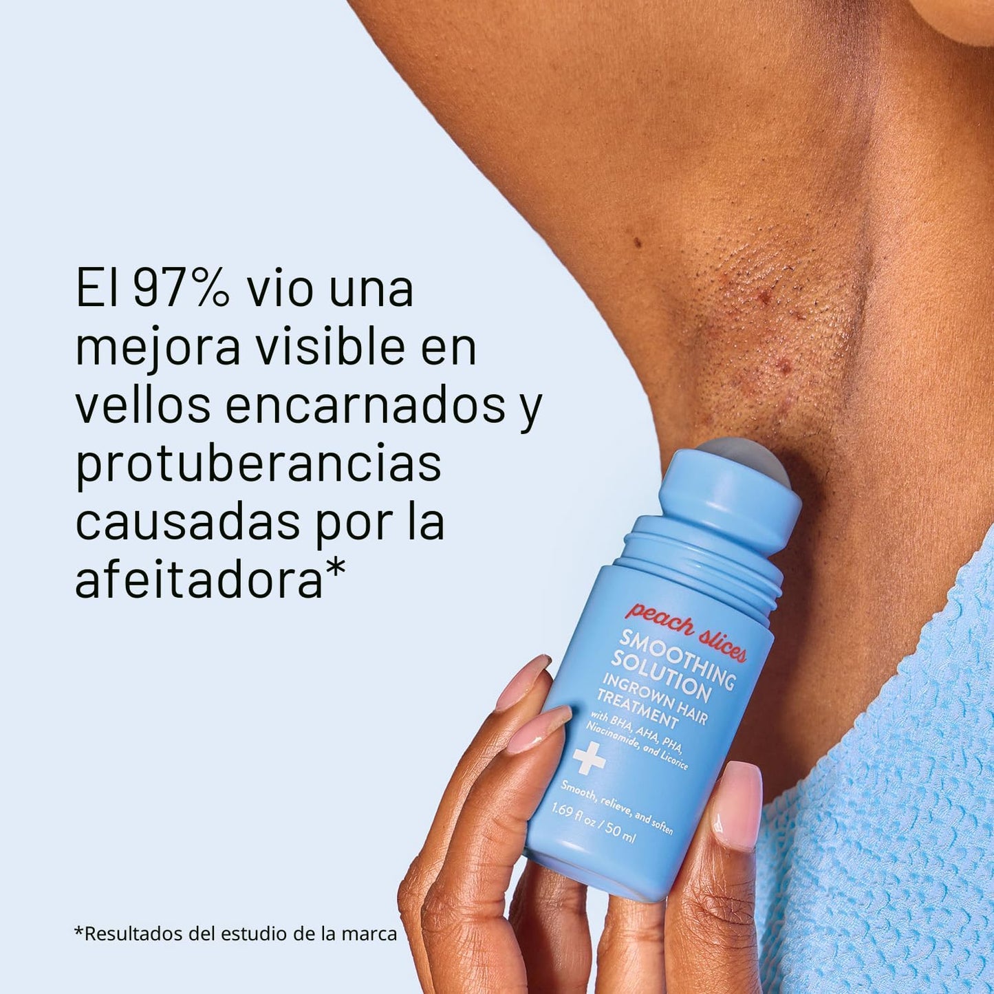 Peach Slices™ | El Tratamiento Roll-On para Vellos Encarnados: Combate los Bultitos del Afeitado y Ayuda a Prevenir Irritación para una Piel Más Suave y Uniforme