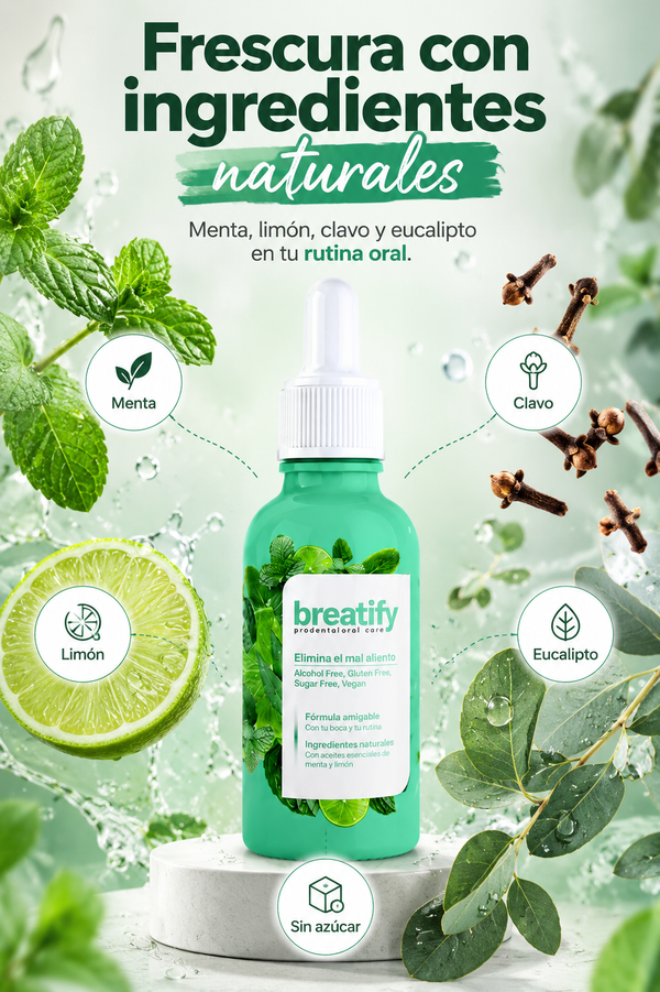Breatify® | Gotas Refrescantes para el Mal Aliento – Frescura Instantánea