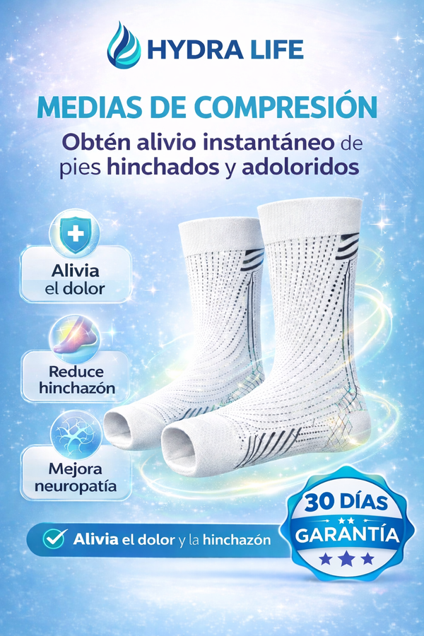 Medias de compresión | Soporte y comodidad diaria para pies cansados y adoloridos