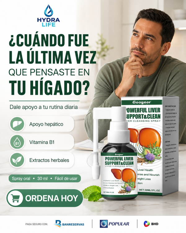 Spray Liver Support™ | Apoya el Bienestar de tu Hígado con Vitamina B1 y Extractos Herbales