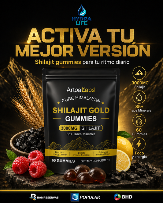 Shilajit Himalaya en Gomitas | Apoyo natural para hombres activos: Más pila, Mas Deseo Sexual, Mas Rendimiento, menos excusas