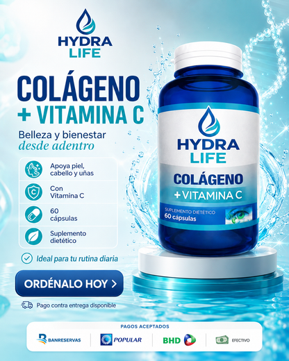 Colágeno Premium con Vitamina C (60 Capsulas) : Articulaciones y Piel Firme