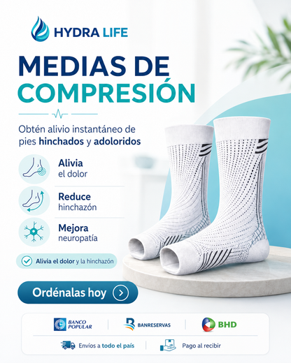 Medias de compresión | Soporte y comodidad diaria para pies cansados y adoloridos