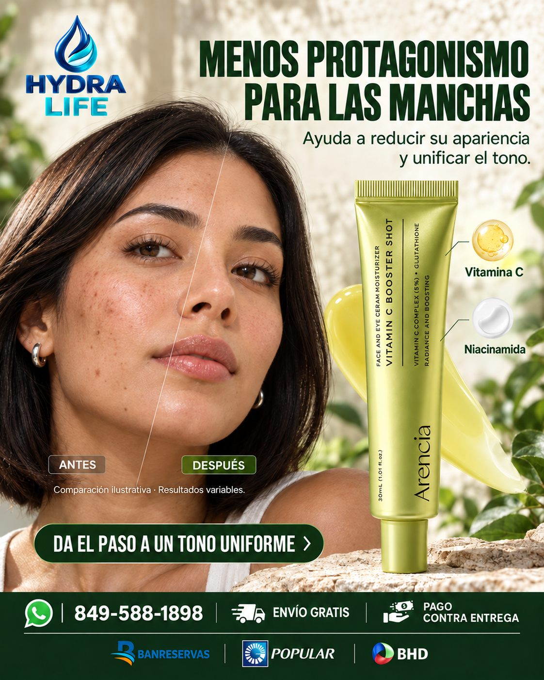 Arencia Glow C | Sérum Iluminador para Manchas y Tono Desigual