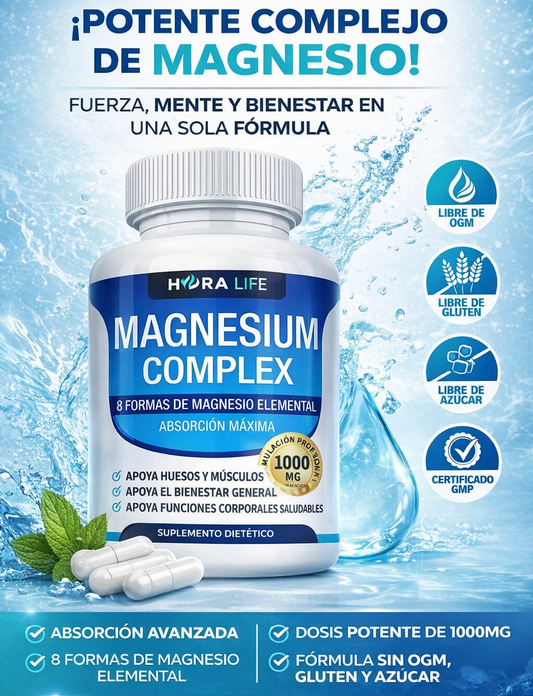 Magnesium Complex: 8 Formas de Magnesio para Absorción Máxima